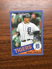 2020 Topps Miguel Cabrera BLUE SP 35TH ANNIVERSARY #85-43 Detroit Tigers 1985