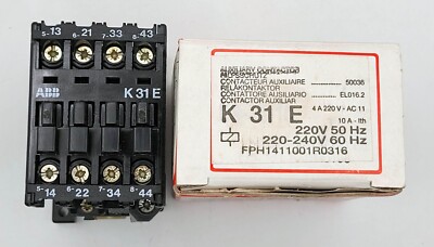 ABB BBC Schütz K31E  220V 50Hz 220/240V 60Hz  NEU/OVP
