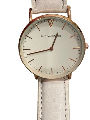 Paul Valentine Rose Gold White Wristwatch for Women - Needs  display picture 1