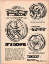 Vintage Print Ad 1971 Crager Mag Wheels Vintage Print Ad 1971 Crager Mag Wheels
