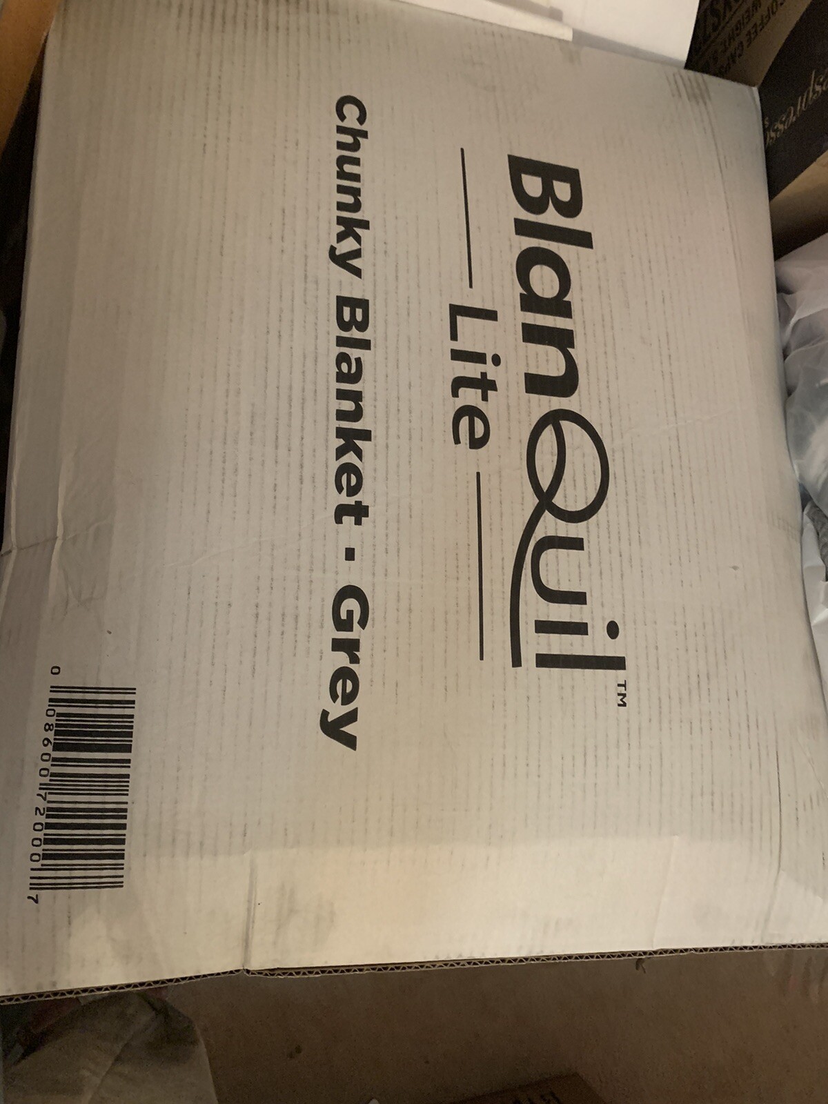 BLANQUIL LITE WOOL BLANKET GREY RIDICULOUSLY COZY CREATION WARM AND