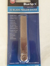 32 Blade Leaf Feeler Gauge Metric Imperial and Brass Blade Plug Gaps Engine