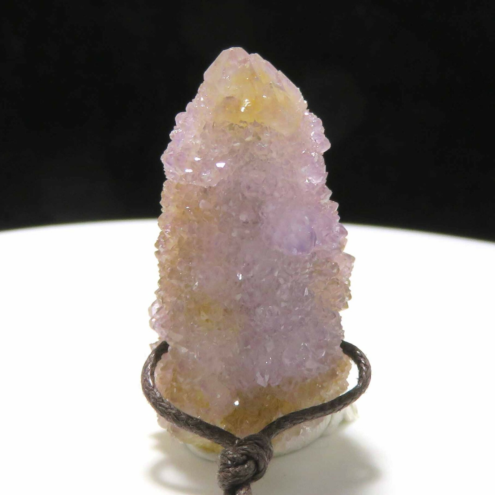 Drilled Spirit Quartz Cactus Crystal Point D883