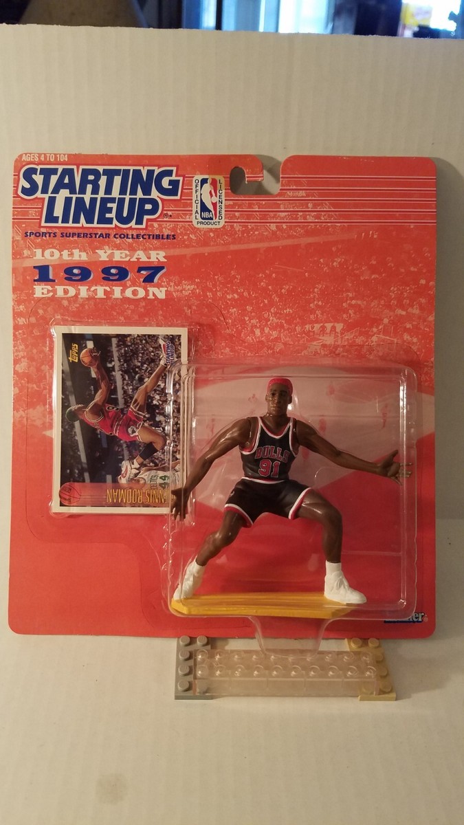 1997 Dennis Rodman 10th Edition Kenner SLU Starting Lineup