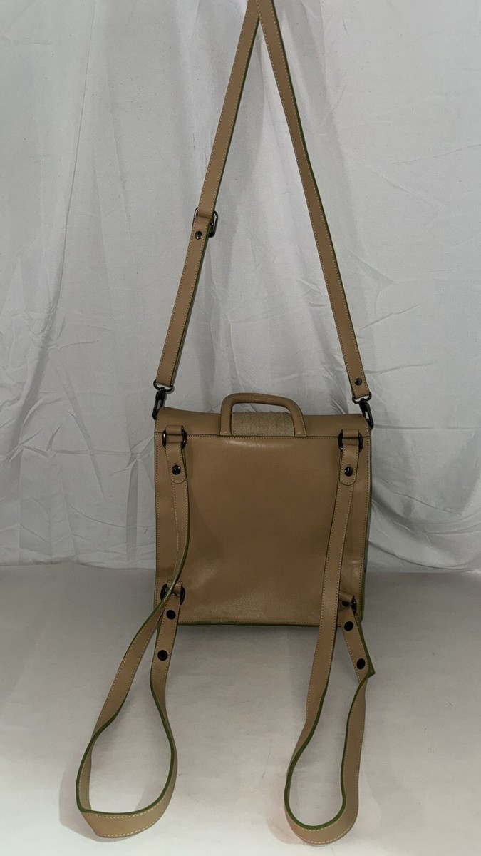 Maria Cardelli Genuine Leather Backpack Brand new w/o tag $1500 ITALY ❤️ MARIA CARDELLI Leather Beige Leather  main image 4