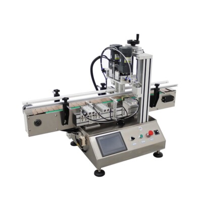 110V Automatic Conveyor Capping Machine Desktop Spray Bottle Lock Cover Machine