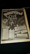 Motorhead Ozzy Osbourne Heavy Metal Holocaust Rare U.K. Promo Poster Ad Framed!