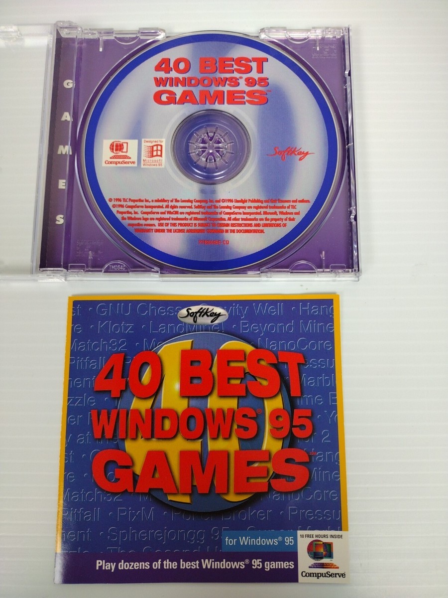 トーマス CD-ROM パズルゲーム Windows 95 40 Best WINDOWS 95 Games (PC, CD-ROM © 1996) SoftKey