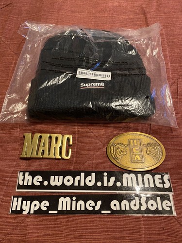 Supreme Paneled Seam Beanie Black | eBay