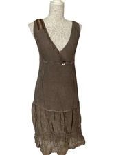 elisa cavaletti  brown dress small UK 8 EUR 36