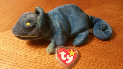 ty beanie baby rainbow chameleon 1997 value