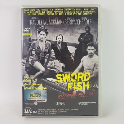 Sword Fish DVD - John Travolta - Hugh Jackman