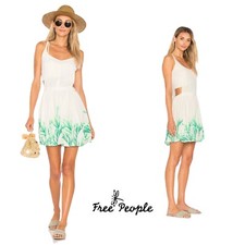 NEW Free People Women’s Tropical Oasis Romper in White Size Medium