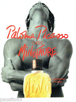 REKLAME WERBUNG 1016 1994 Paloma Picasso Create Parfum Homme Minotaure