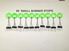 SIZE SMALL BOBBER STOPPERS ( BLACK 60 PCS 10 RINGS)  stops, running out fast