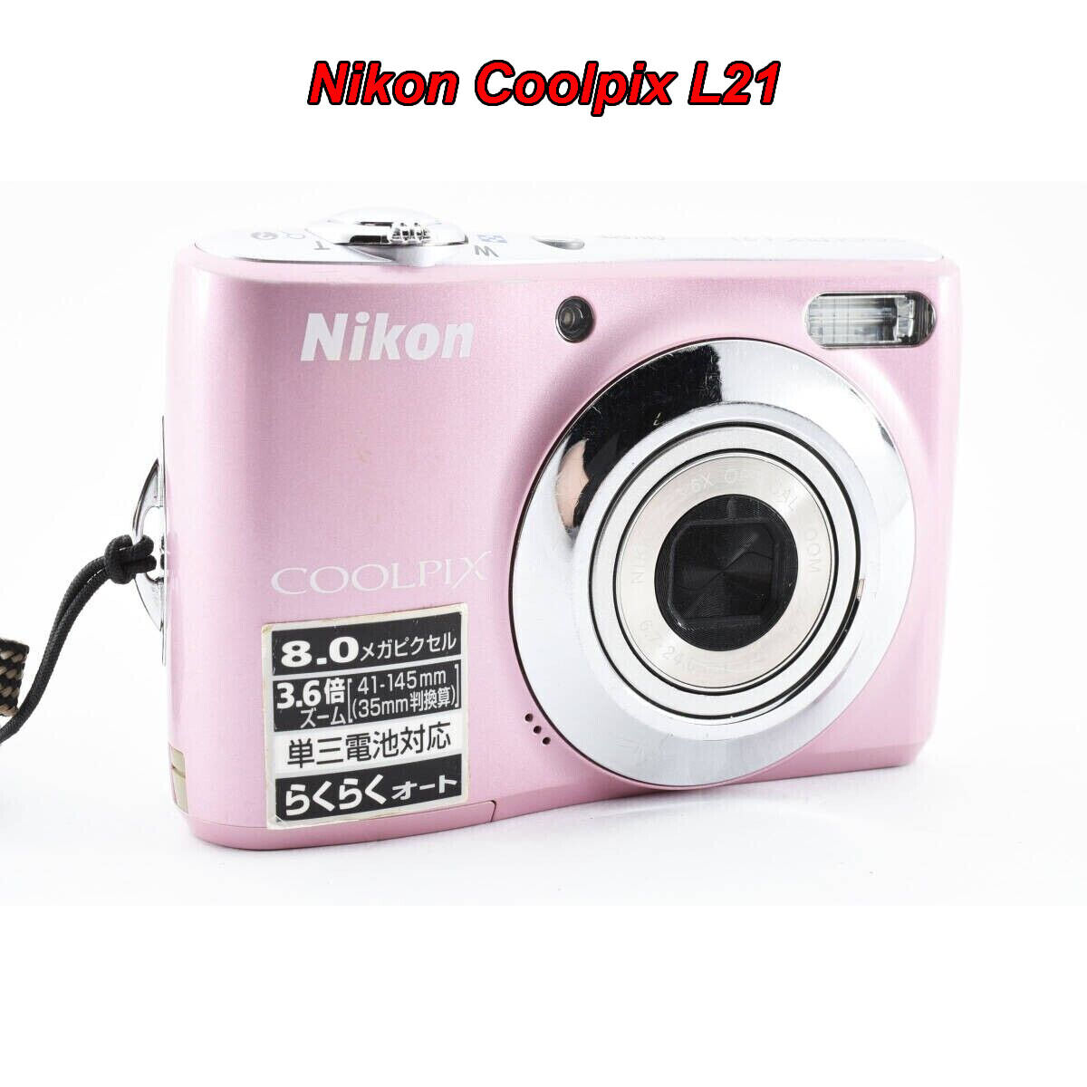 Nikon Coolpix L21 8MP digital camera Pink English Languege Nikon Coolpix L21 8MP digital camera Pink English Languege