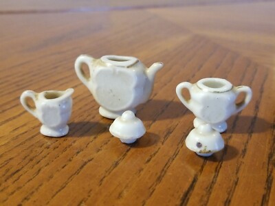 Vintage Pico Porcelain Miniature Tea Set Occupied Japan Flower
