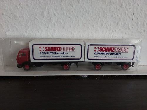 C892 1:87 OVP Neu LKW Schützdruck Computer Formulare Weiß Hannover MB 2/2 Koffer