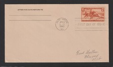 First Day Cover, Scott # 894, 3¢ Pony Express 80th Anniversary, Saint Joseph, MO