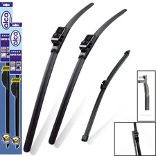 Fits BMW X5 2007-2012 alca Super Flat Wiper Blades Full Set ASF24"20"SL15"x5