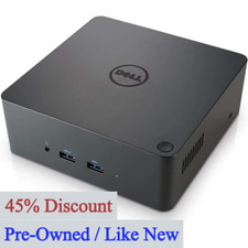 Dell TB16 Thunderbolt 3 USB-C Docking Station with 180W Adapter, Black