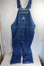 Liberty Men's Bib Overalls Denim Cotton Blue Size 48x30 Work Farm Trucker Farmer