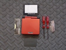 Game Boy Advance SP Replacement Housing Shell Red and Black