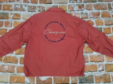 Chevignon Summer Vintage Jacket Script Salmon Casual Size XL Tip Top