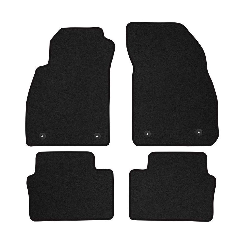 Jeu tapis de sol velours Opel Insignia A I auto sur mesure noir et bleu