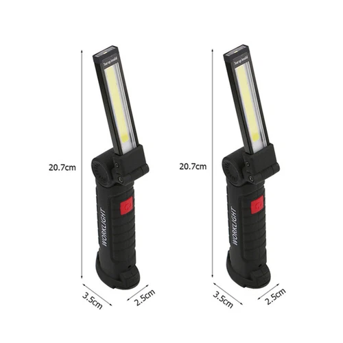 COB LED Arbeitsleuchte Akku KFZ Werkstattlampe Taschenlampe Handlampe mit Magnet - Bild 21 von 25