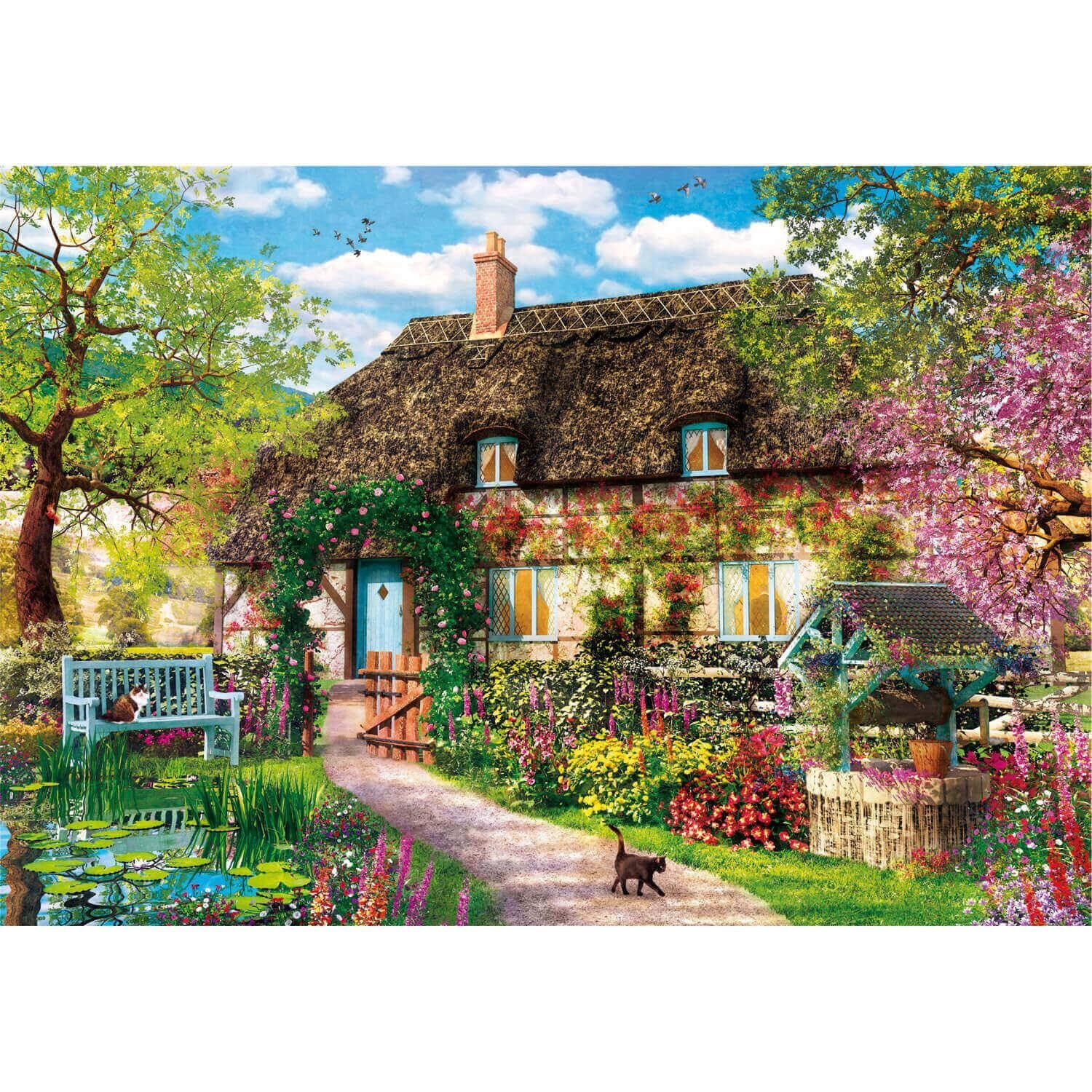 The Old Cottage HQC (Compact Box 1000 Stukjes) Puzzle NUOVO