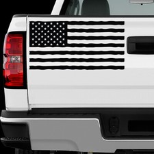 US American Flag sticker All size Regular Chrome Mirror Vinyl Colors