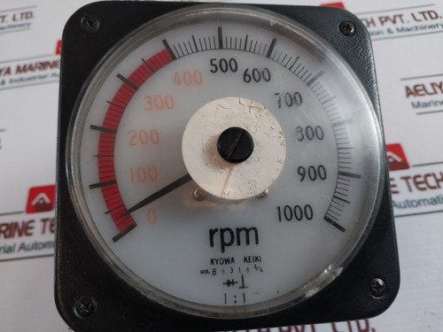 Kyowa Keiki B6318 4/4 Tachometer Analog 0-1000rpm - Picture 6 of 6