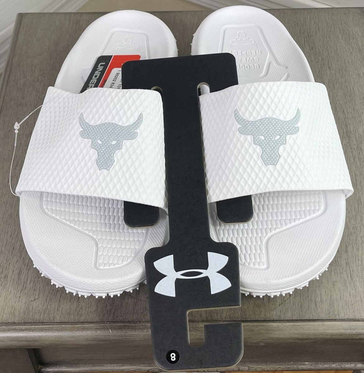 New men’s project rock UA under armour michelin wild grippers slide size Under Armour UA Project Rock Slides Mens Size 13 Michelin  main image 4
