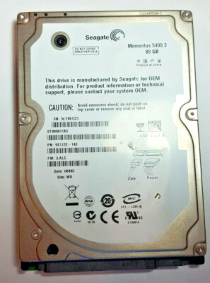 Original Sony PlayStation 3 PS3 HDD 80GB Hard Drive Seagate