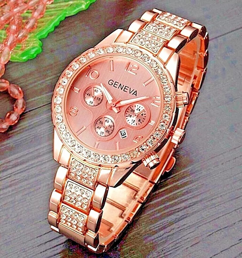 Geneva watch rose gold new arrivals