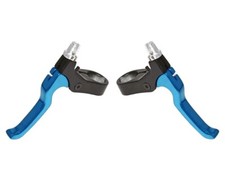 AltaLine 4 Finger Alloy 408 Bike Bicycle Brake Lever Set Black/Blue.