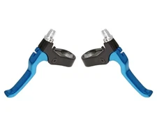 AltaLine 4 Finger Alloy 408 Bike Bicycle Brake Lever Set Black/Blue.