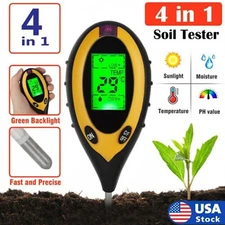 4 in 1 PH Tester Soil Water Moisture Light Test Meter for Garden Plant Seeding
