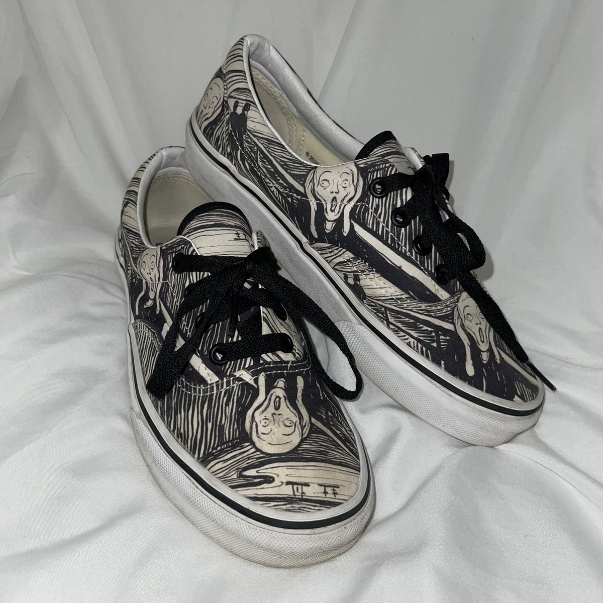 Vans MoMA Era Edvard Edward Munch Scream Skate Shoes Men Sz 5 Woman Sz  6.5Unisex | eBay