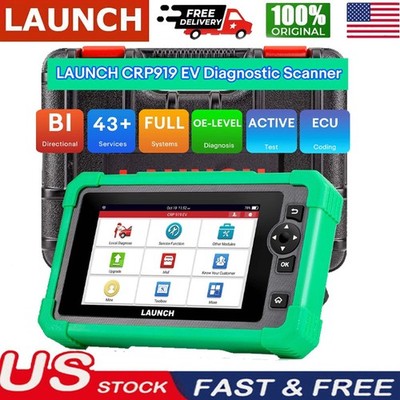 LAUNCH X431 CRP919 EV Electric Car Diagnostic Tool All System ECU Coding Scanner