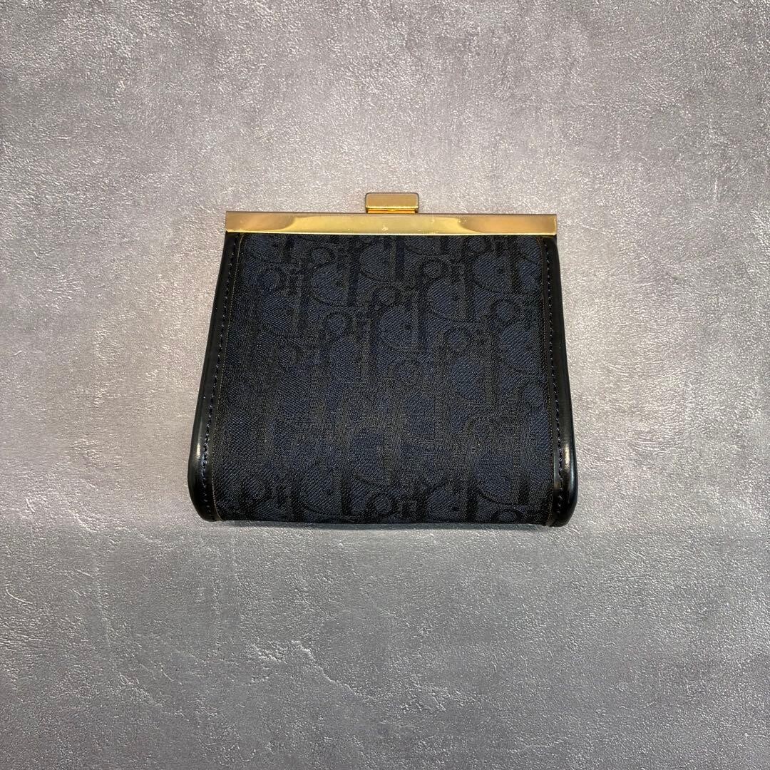 Christian Dior Trotter Coin Case Kiss Lock Wallet Nav… - Gem