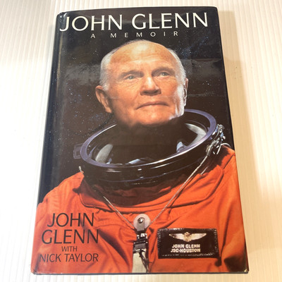John Glenn A Memoir 1999 3rd Printing Signed Bookplate NASA Astronaut HC DJ