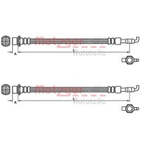 2X Metzger BremsschlÄUche Hinten Beidseitig Passend FÜR Toyota Urban Verso