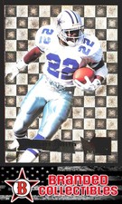 1995 Fleer Metal Emmitt Smith Silver Flashers #42 Dallas Cowboys