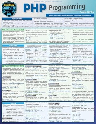PHP Programming : A QuickStudy Laminated Reference Guide by Robin Nixon ...