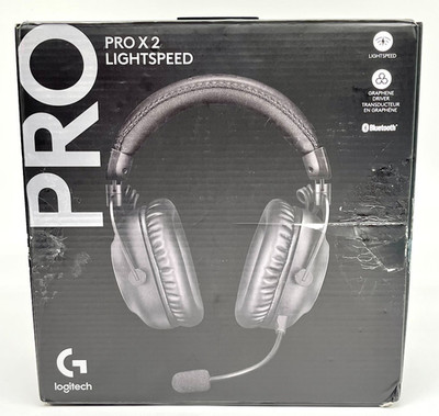 Logitech G PRO X 2 LIGHTSPEED Wireless Gaming Headset w/ Detachable Boom Mic
