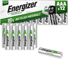 Energizer AAA Rechargeable Batteries Pack, Recharge Power Plus, 12 Pack 2.14 per battery