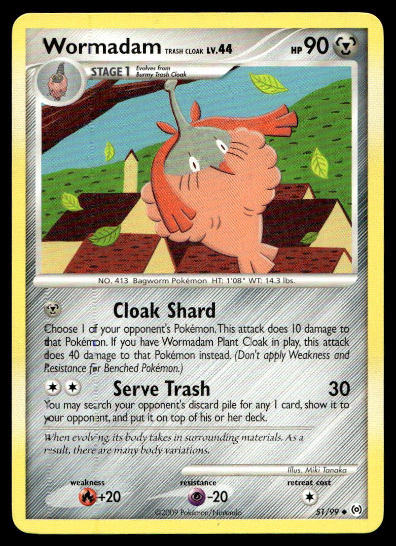 LP Wormadam Trash Cloak [Arceus 51/99] Uncommon Pokemon TCG