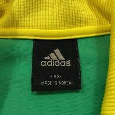 Adidas Women Yellow Green Cubic Logo Track Top N3433 Size 90